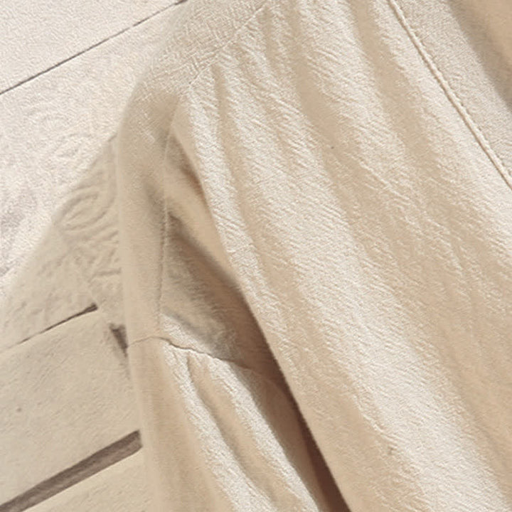 Buddha Stones Kimono de manga tres cuartos para hombre, estilo casual vintage, con bordado de grulla, ideal para primavera y verano. - image 23