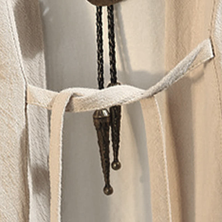 Buddha Stones Kimono de manga tres cuartos para hombre, estilo casual vintage, con bordado de grulla, ideal para primavera y verano. - image 27