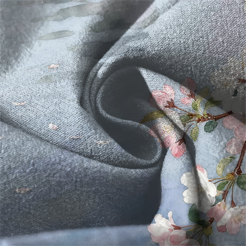 Buddha Stones Pantalones de hombre de algodón puro con estampado de reflejo de agua de gato Sakura, cordón ajustable y corte cónico con bolsillos. - image 6