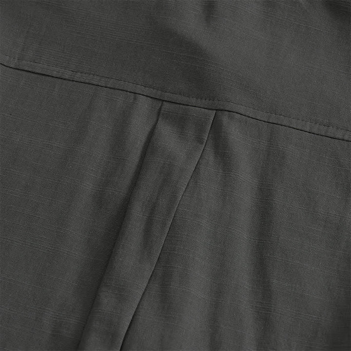 Buddha Stones Camisas de manga corta para hombre, estilo Tang, informales de verano, con botones de rana y bolsillos de parche. - image 3