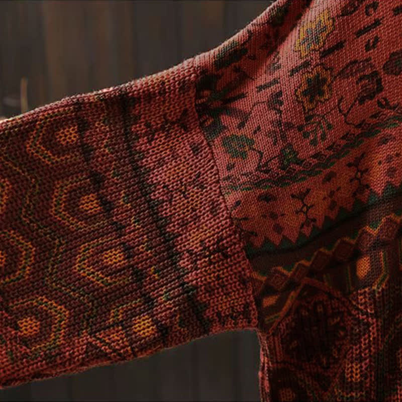 Sudadera con capucha de punto de manga larga para mujer, de algodón, con estampado geométrico de rayas y Buddha Stones otoño. - image 8