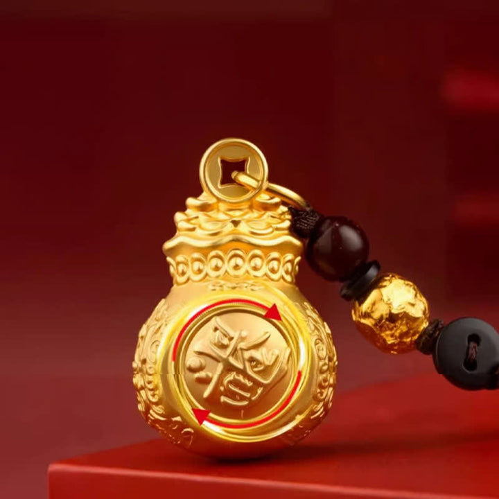 Buddha Stones Llaveros con monedas y bolsa de dinero del zodíaco chino en tono dorado y cobre para "Hacer fortuna cada día". - image 11