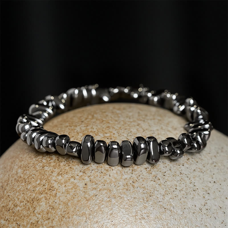 Buddha Stones Pulsera de cuentas de hematita de 3 piezas - image 8