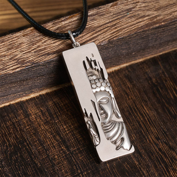 Amuleto de protección y fuerza de Buddha Stones Tathagata, collar con colgante de estilo vintage para la buena suerte. - image 2