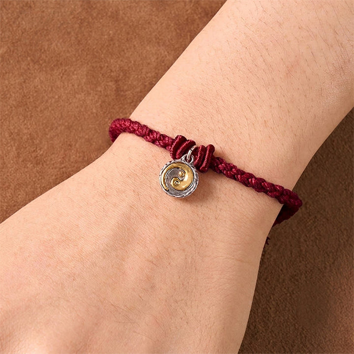 Buddha Stones Pulsera de equilibrio de hilo rojo Yin Yang de cobre - image 11