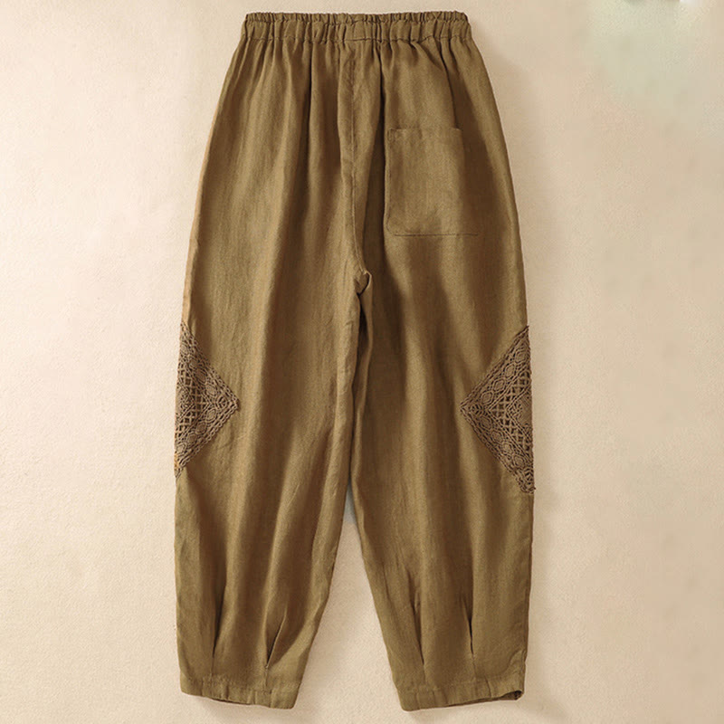 Pantalones harem de verano para mujer con cordón ajustable y bolsillos , de Buddha Stones. - image 16