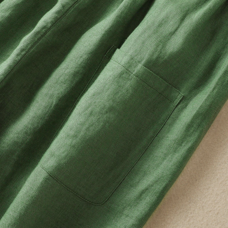 Pantalones harem de verano para mujer con cordón ajustable y bolsillos , de Buddha Stones. - image 10