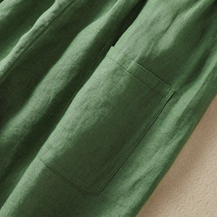 Pantalones harem de verano para mujer con cordón ajustable y bolsillos , de Buddha Stones. - image 10