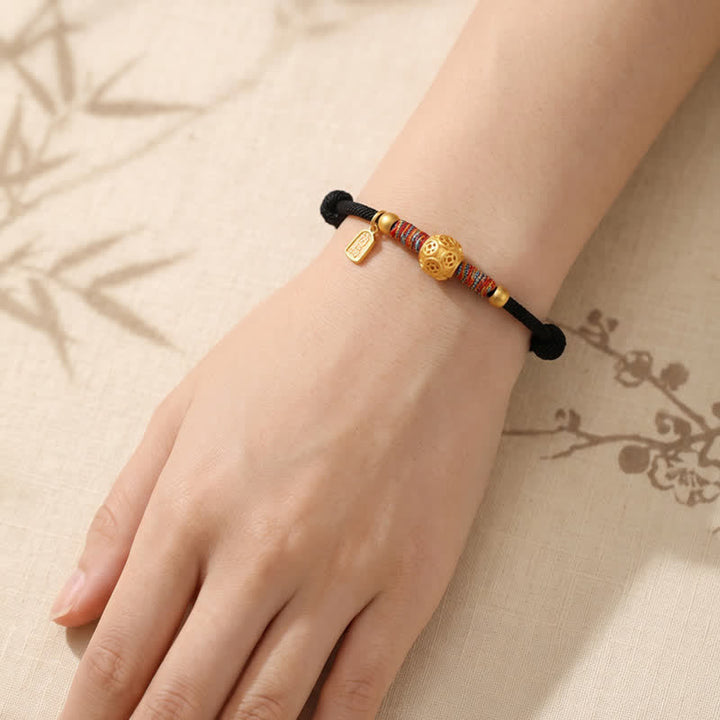 Buddha Stones Pulsera de protección tejida a mano con hilo rojo de plata de ley 999 - image 18
