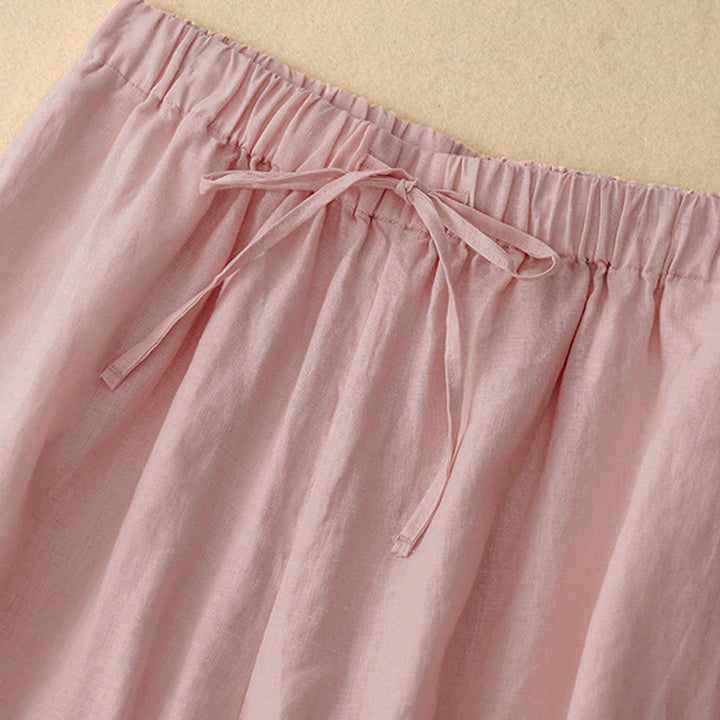 Pantalones capri anchos de pierna ancha con cintura elástica y bolsillos para mujer, con estampado de Buddha Stones. - image 7