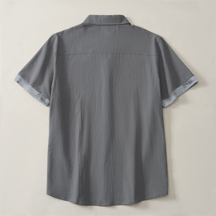Buddha Stones Camisas de manga corta para hombre, estilo boho casual veraniego con estampado tie-dye. - image 18