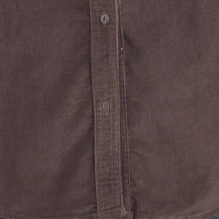 Buddha Stones Chaqueta de mujer de pana lisa con botones, estilo vintage, para otoño/invierno, con bolsillos. - image 8