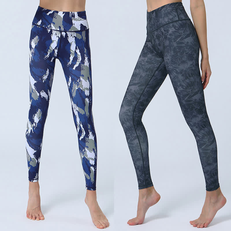 Leggings de cintura alta para mujer con estampado de Buddha Stones - image 0