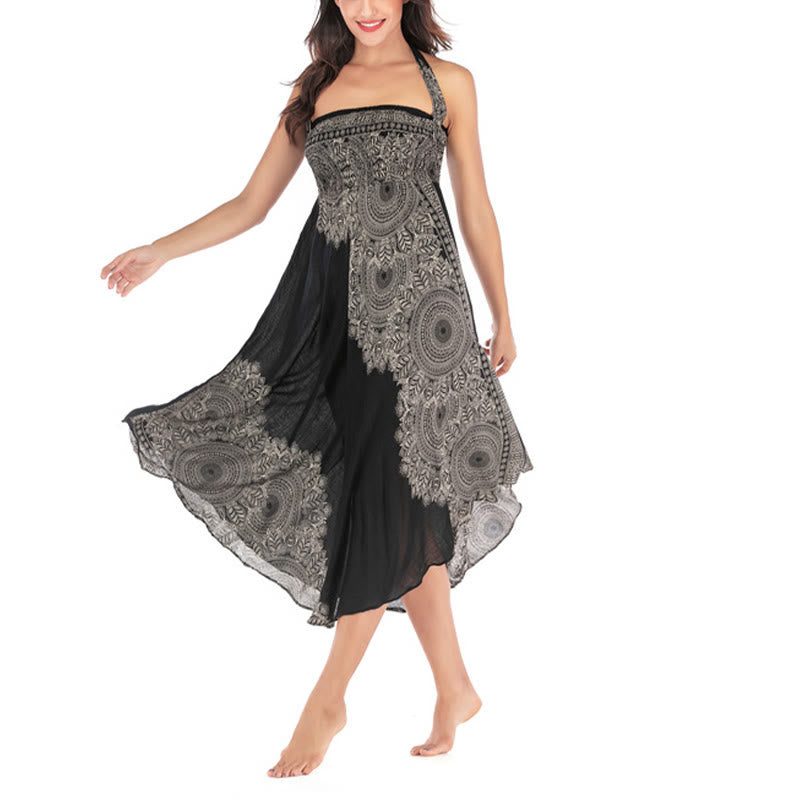 Buddha Stones Dos Estilos Vestido de Playa con Falda Mandala Flor Boho - image 19