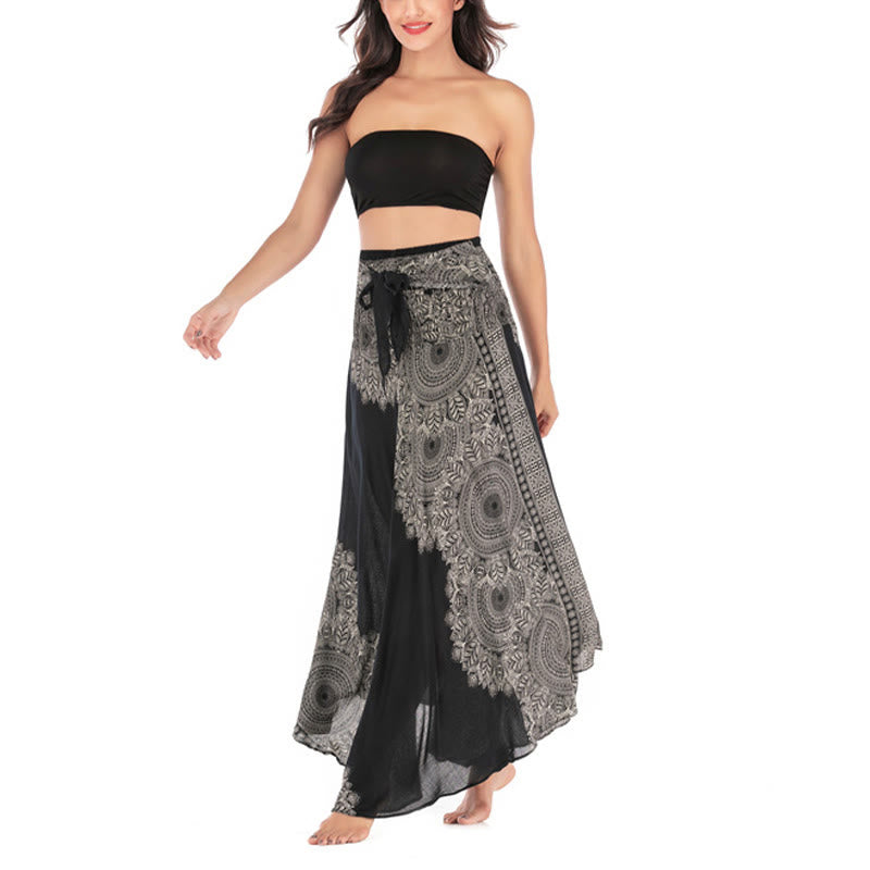 Buddha Stones Dos Estilos Vestido de Playa con Falda Mandala Flor Boho - image 14