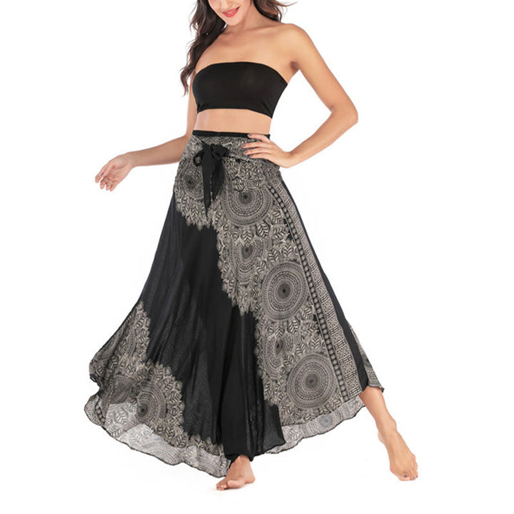 Buddha Stones Dos Estilos Vestido de Playa con Falda Mandala Flor Boho - image 11