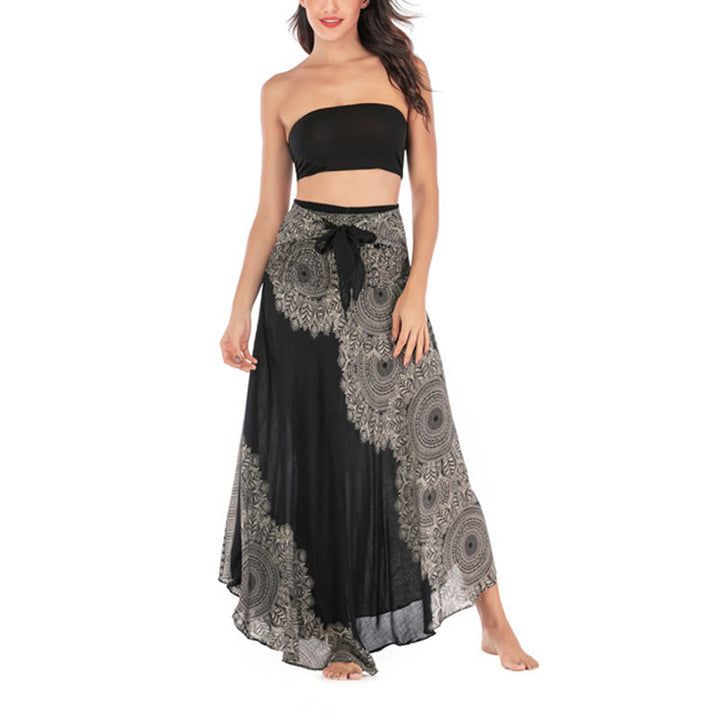 Buddha Stones Dos Estilos Vestido de Playa con Falda Mandala Flor Boho - image 13