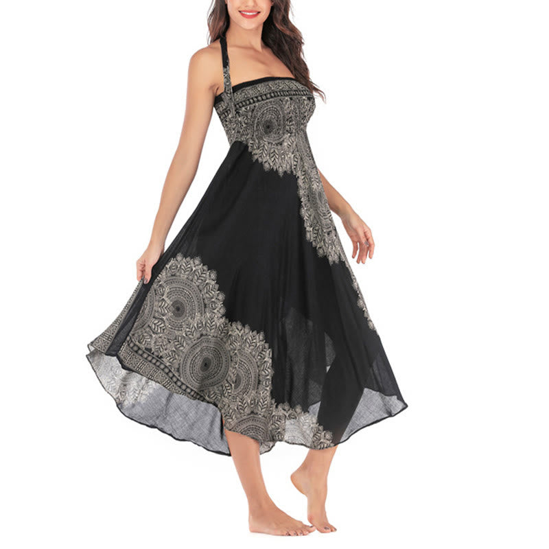 Buddha Stones Dos Estilos Vestido de Playa con Falda Mandala Flor Boho - image 17