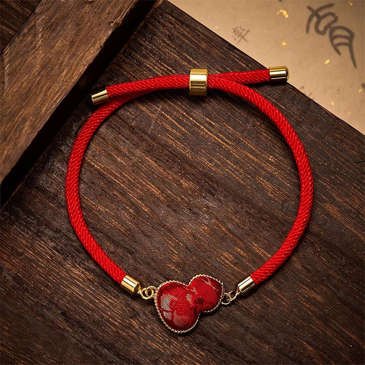 Buddha Stones Pulsera protectora de calabaza brocada con la canción del hilo rojo - image 3