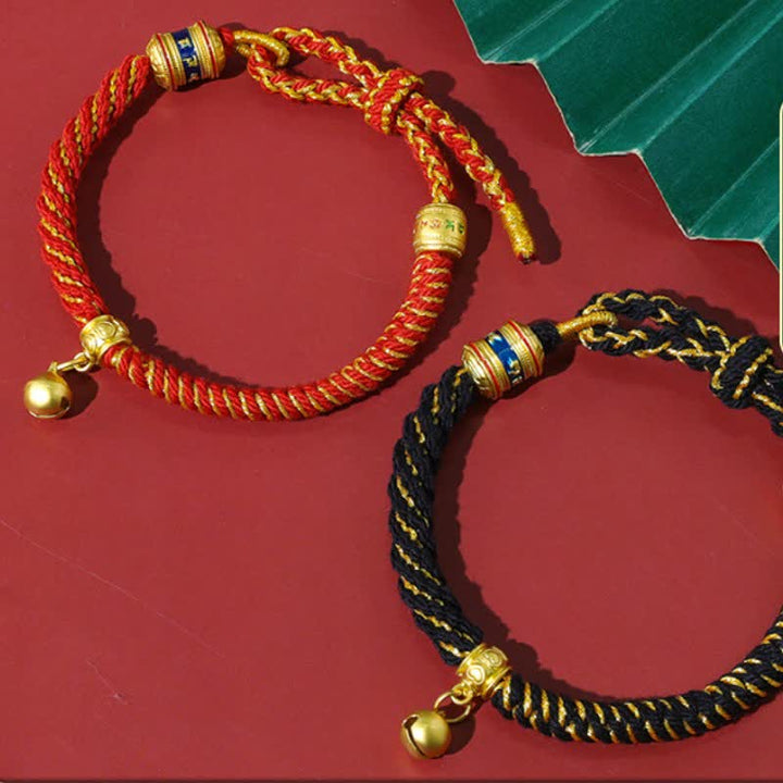 Buddha Stones Pulsera tibetana de protección de hilo rojo Om Mani Padme Hum - image 15