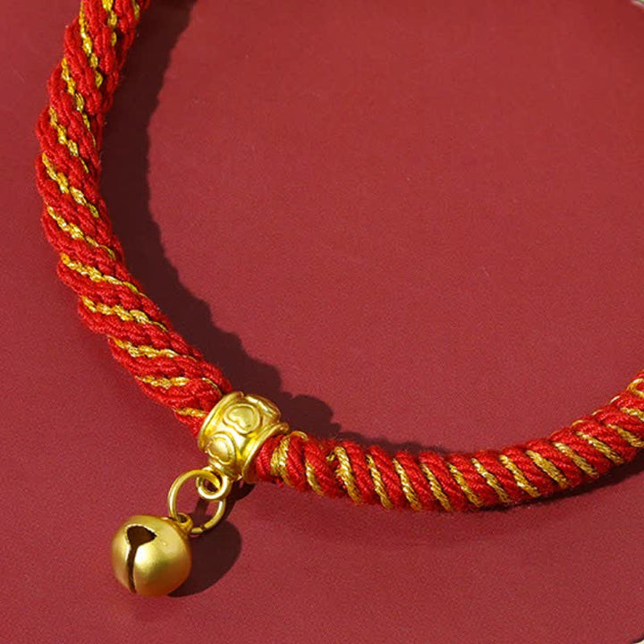 Buddha Stones Pulsera tibetana de protección de hilo rojo Om Mani Padme Hum - image 9