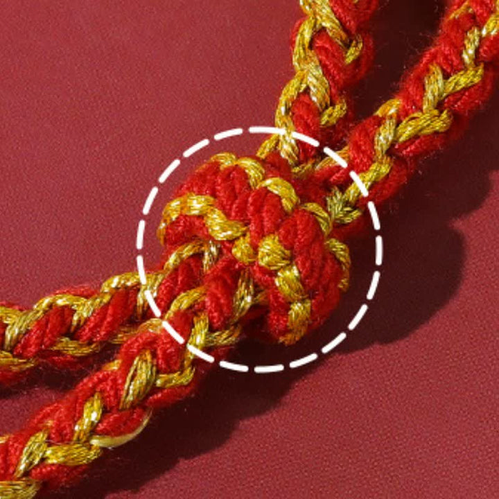 Buddha Stones Pulsera tibetana de protección de hilo rojo Om Mani Padme Hum - image 10