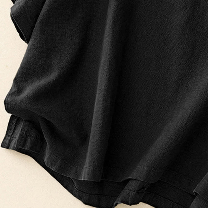 Camiseta informal de manga corta con cuello redondo y diseño holgado para mujer con estampado de Buddha Stones. - image 17