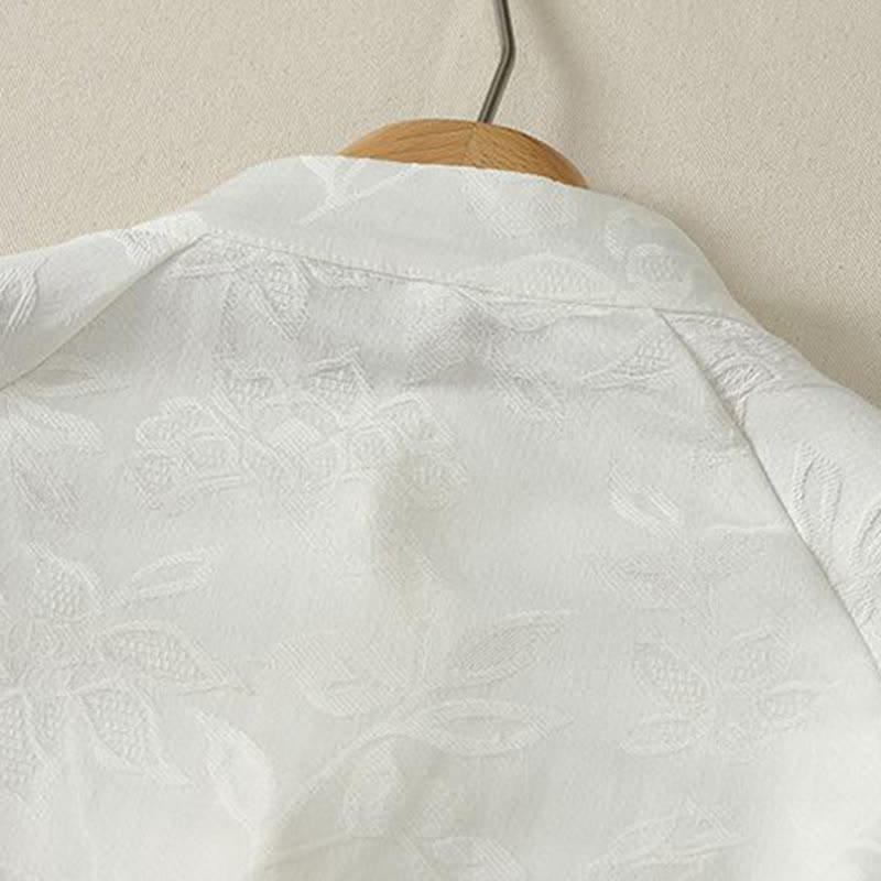Buddha Stones Camisas de manga larga para mujer de estilo vintage Tang con botones de rana, ideales para primavera y otoño. - image 3