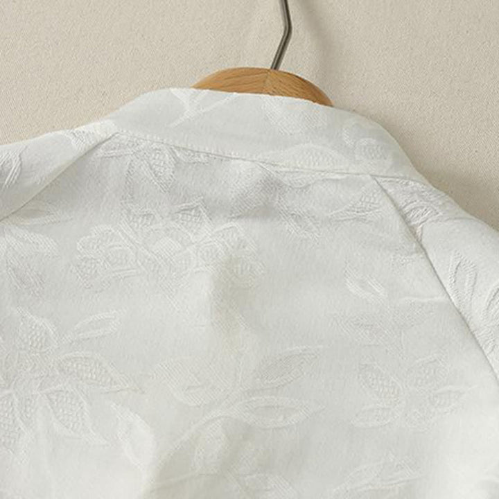 Buddha Stones Camisas de manga larga para mujer de estilo vintage Tang con botones de rana, ideales para primavera y otoño. - image 3