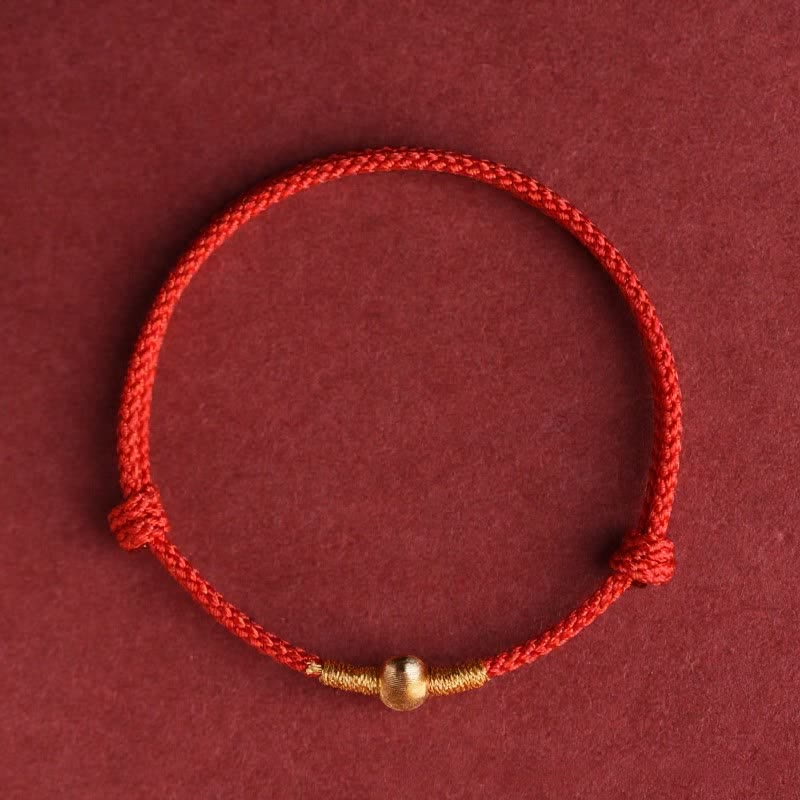 Buddha Stones Pulsera tobillera protectora tejida a mano con hilo rojo - image 8