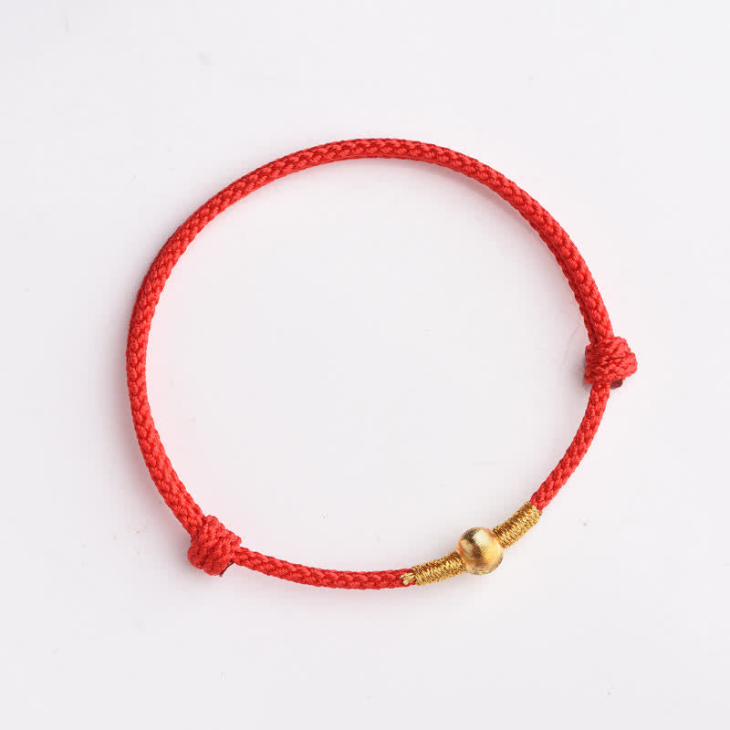 Buddha Stones Pulsera tobillera protectora tejida a mano con hilo rojo - image 7