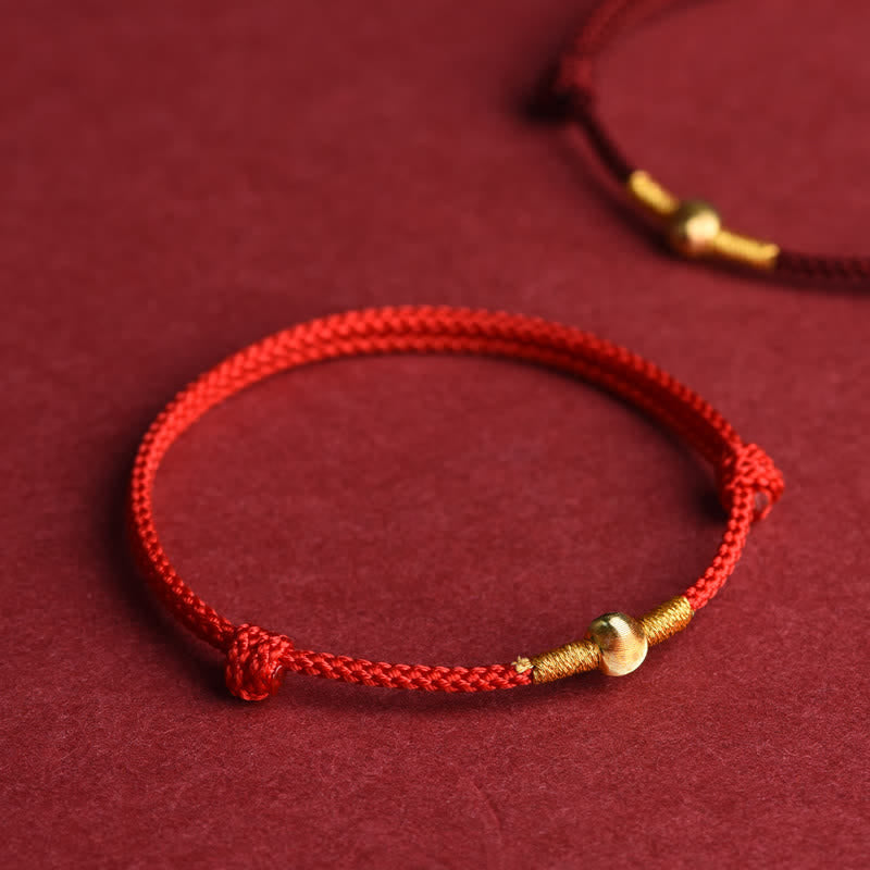 Buddha Stones Pulsera tobillera protectora tejida a mano con hilo rojo - image 12