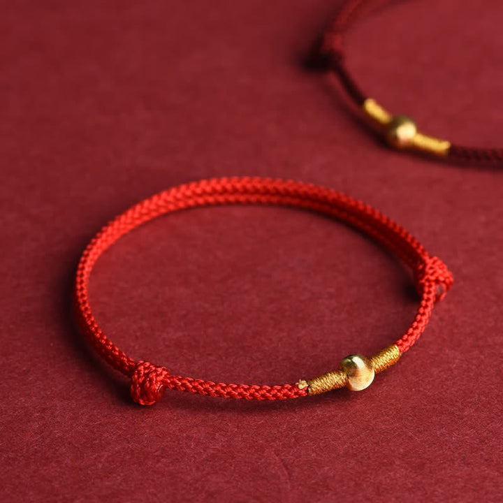 Buddha Stones Pulsera tobillera protectora tejida a mano con hilo rojo - image 12