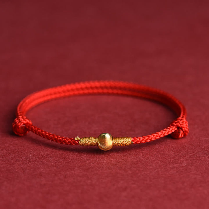Buddha Stones Pulsera tobillera protectora tejida a mano con hilo rojo - image 9