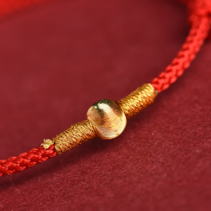 Buddha Stones Pulsera tobillera protectora tejida a mano con hilo rojo - image 10