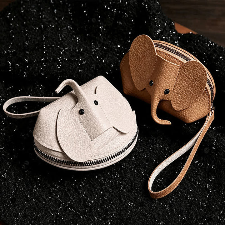 Buddha Stones Cartera de mano de piel sintética con diseño de elefante de la suerte. - image 11