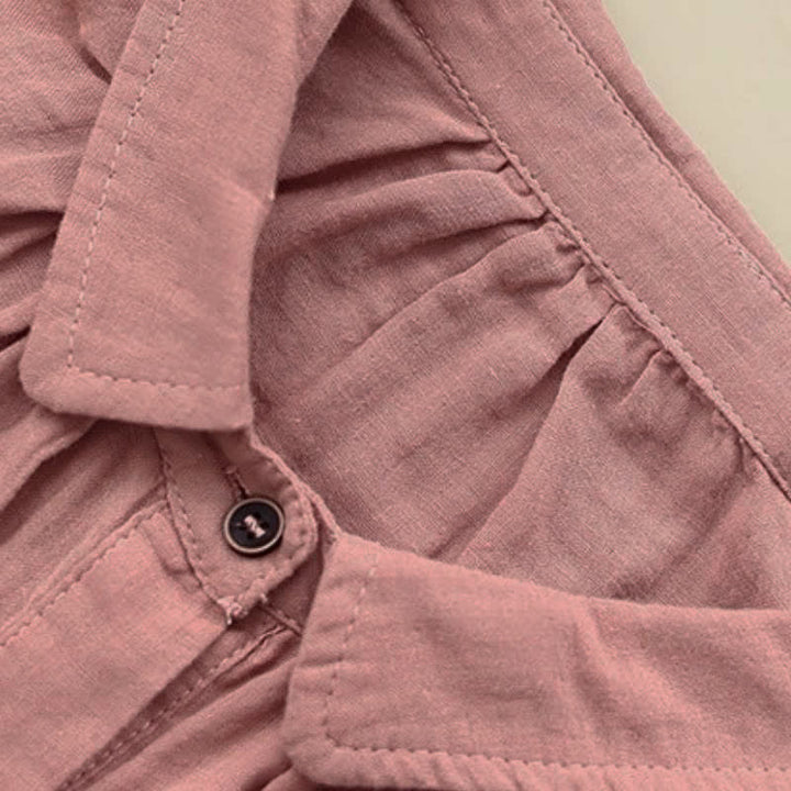 Buddha Stones Camisas de manga larga para mujer, sencillas, minimalistas y con botones, para primavera y otoño. - image 11
