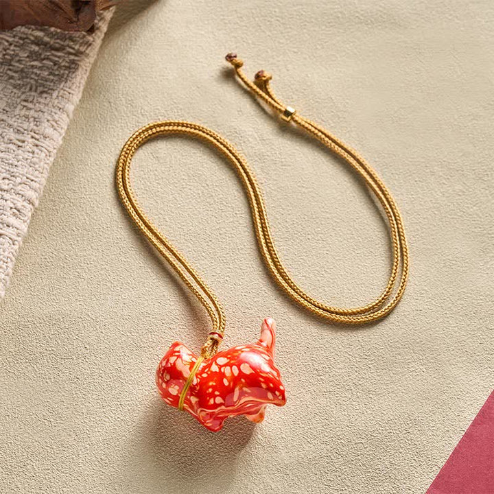 Buddha Stones Collar con dije de gato adorable y equilibrado - image 10