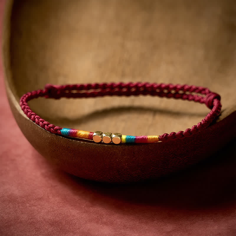 Buddha Stones Pulsera protectora de plata de ley 925 con cuentas y cordón rojo - image 4