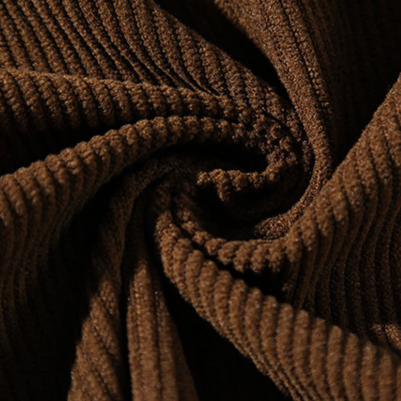 Buddha Stones Chaqueta de hombre de algodón liso con botones de rana, estilo casual de otoño/invierno. - image 16
