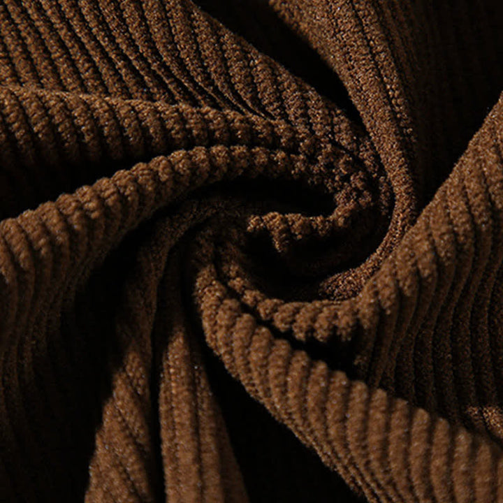Buddha Stones Chaqueta de hombre de algodón liso con botones de rana, estilo casual de otoño/invierno. - image 16