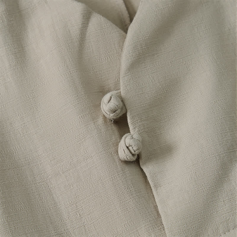 Camisas de manga larga de algodón liso para mujer, estilo Tang, informales, con cuello mandarín, con estampado de Buddha Stones para primavera y otoño. - image 13