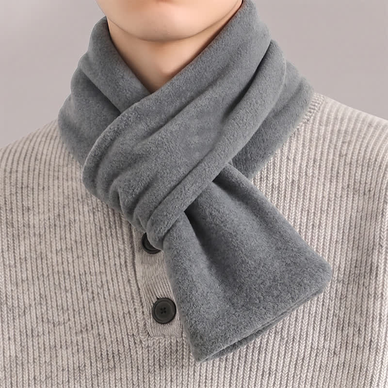 Bufanda minimalista para hombre con estampado de Buddha Stones, ideal para otoño e invierno. - Gris - image 14