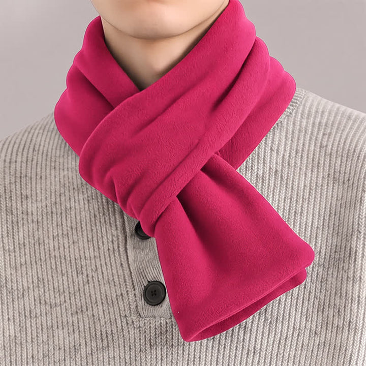 Bufanda minimalista para hombre con estampado de Buddha Stones, ideal para otoño e invierno. - Rosa intenso - image 19