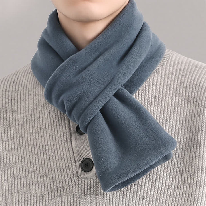 Bufanda minimalista para hombre con estampado de Buddha Stones, ideal para otoño e invierno. - Gris oscuro - image 6