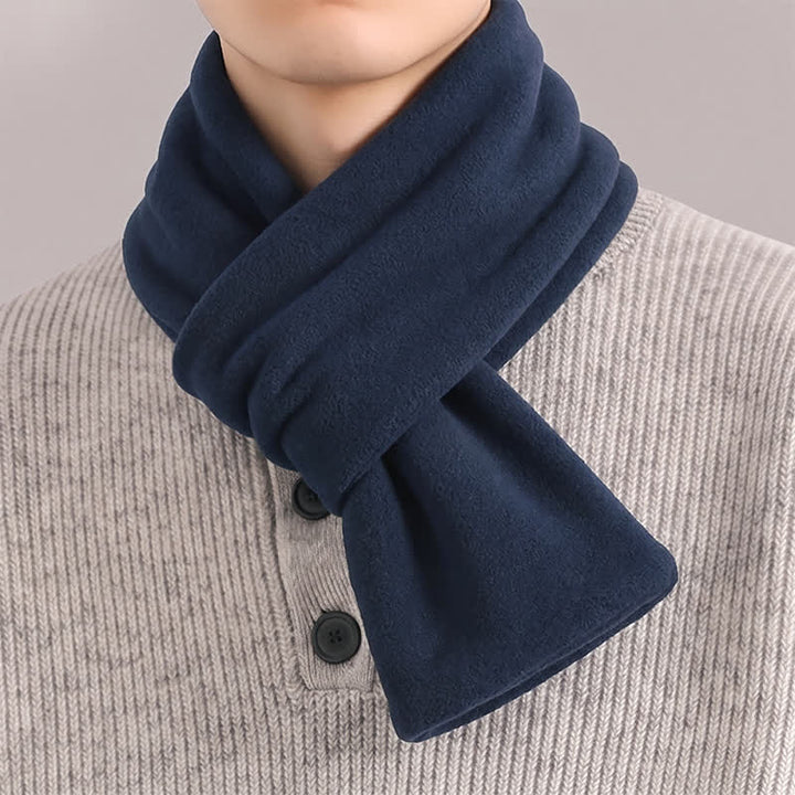 Bufanda minimalista para hombre con estampado de Buddha Stones, ideal para otoño e invierno. - Marina de guerra - image 2