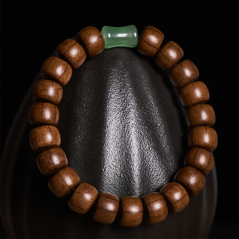 Buddha Stones Pulsera con dije de cuentas de oración vintage de protección Abelia Biflora - image 3