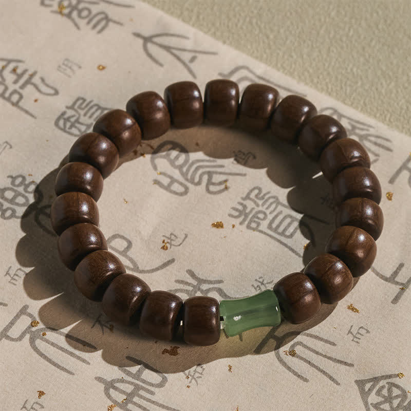 Buddha Stones Pulsera con dije de cuentas de oración vintage de protección Abelia Biflora - image 2