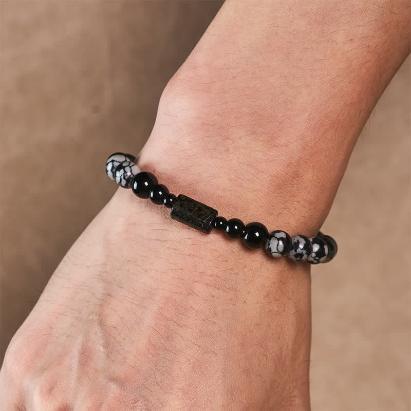 Buddha Stones Pulsera de cuentas de hematita ojo de tigre - image 3