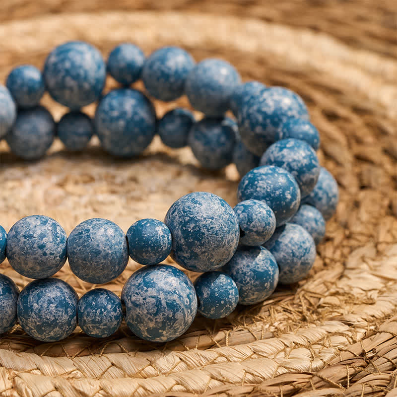 Buddha Stones Adorno colgante rústico de madera con doble borla y cuentas para un estilo de vida consciente. - image 23